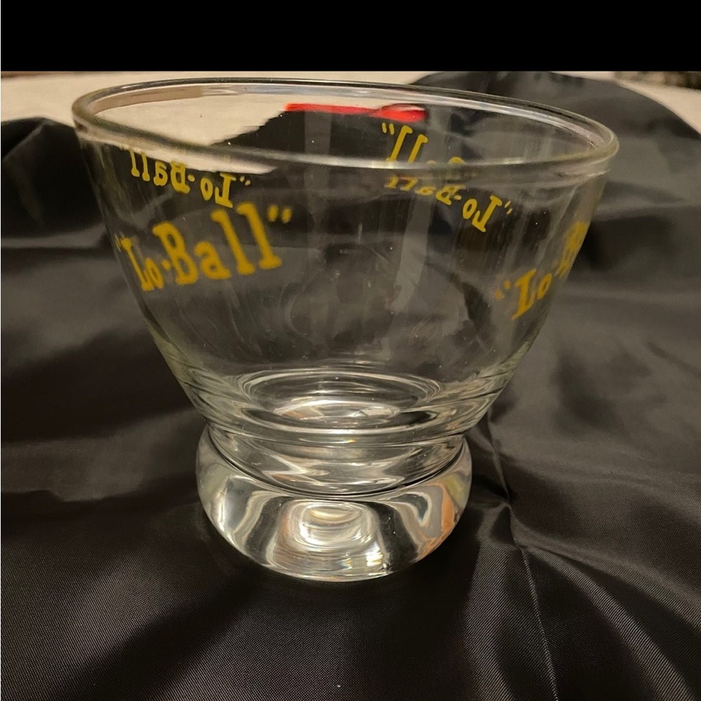 Vintage Eva Zeisel Yellow Lowball Rocks Glass Mid Century Barware
